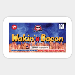 Wakin-N-Bacon Sticker